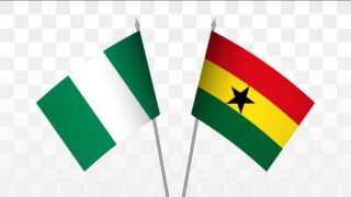 Nigerian and Ghanaian flags